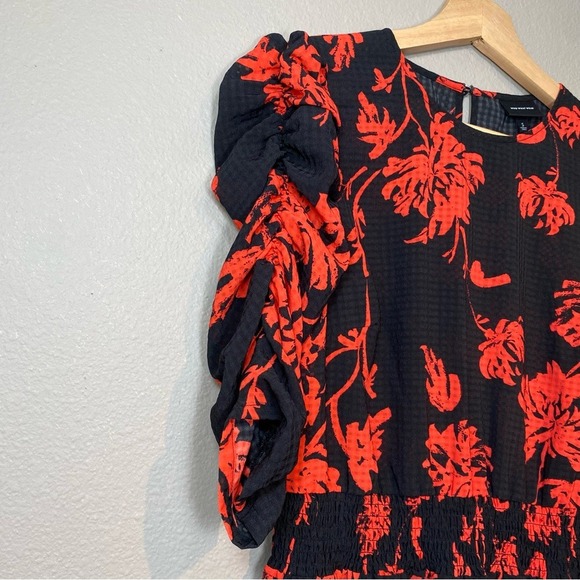 Who What Wear Womens Floral Dark Feminine Romantic Whimsigoth Dress Size S Black - Picture 9 of 16